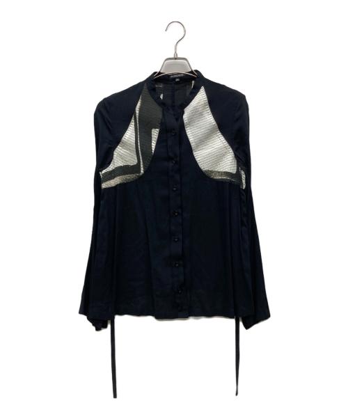 ANN DEMEULEMEESTER（アンドゥムルメステール）ANN DEMEULEMEESTER (アンドゥムルメステール) シャツブラウス ブラック サイズ:34の古着・服飾アイテム