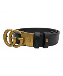 GUCCI（グッチ）の古着「GGマーモント リバーシブル スリムベルト」｜ブラック×ブラウン