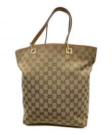 GUCCI（グッチ）の古着「キャンバストートバッグ」｜ベージュ