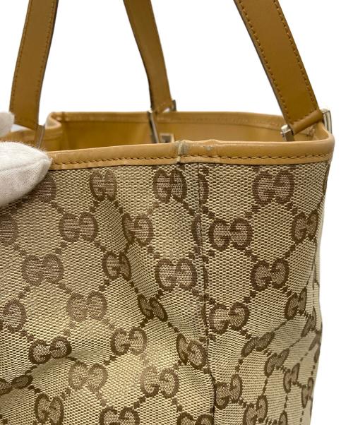 GUCCI（グッチ）GUCCI (グッチ) キャンバストートバッグ ベージュの古着・服飾アイテム