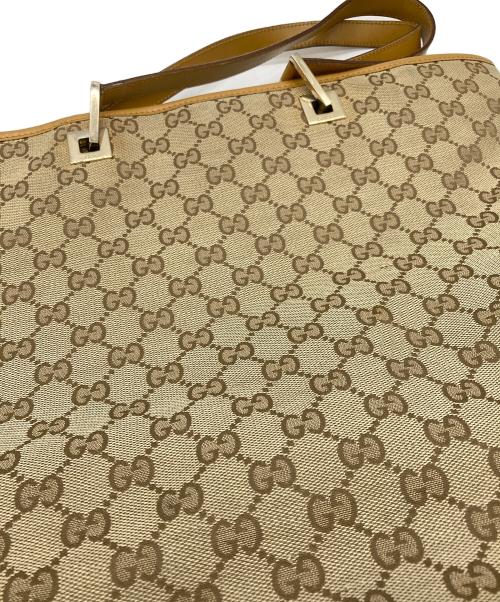 GUCCI（グッチ）GUCCI (グッチ) キャンバストートバッグ ベージュの古着・服飾アイテム