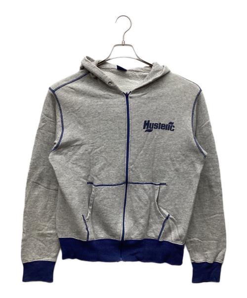 Hysteric Glamour（ヒステリックグラマー）Hysteric Glamour (ヒステリックグラマー) ジップパーカー グレー サイズ:FREEの古着・服飾アイテム