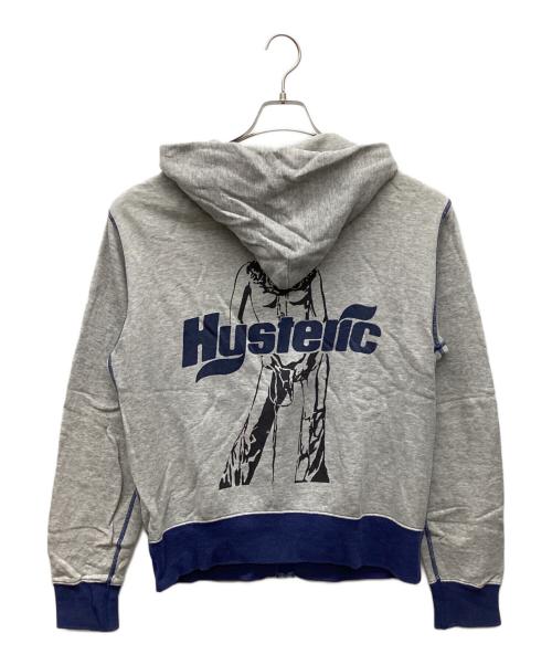 Hysteric Glamour（ヒステリックグラマー）Hysteric Glamour (ヒステリックグラマー) ジップパーカー グレー サイズ:FREEの古着・服飾アイテム