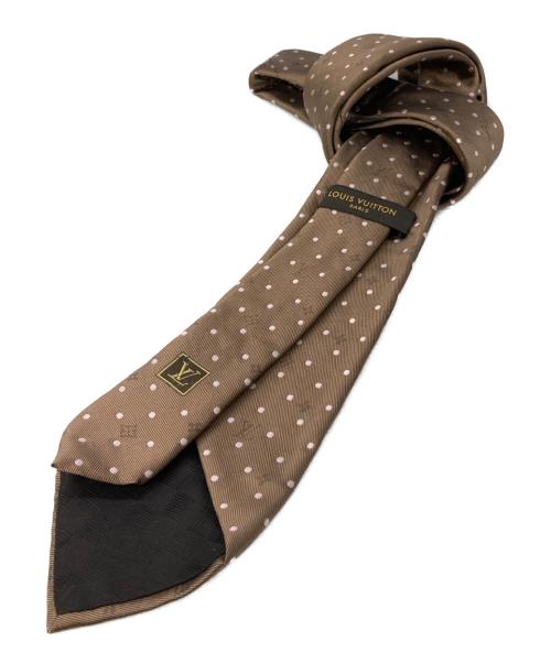 LOUIS VUITTON（ルイ ヴィトン）LOUIS VUITTON (ルイ ヴィトン) モノグラムシルクネクタイ ブラウン サイズ:なしの古着・服飾アイテム