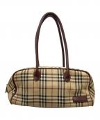 BURBERRY BLUE LABELバーバリー ブルー レーベル）の古着「ノバチェックトートバッグ」｜ベージュ