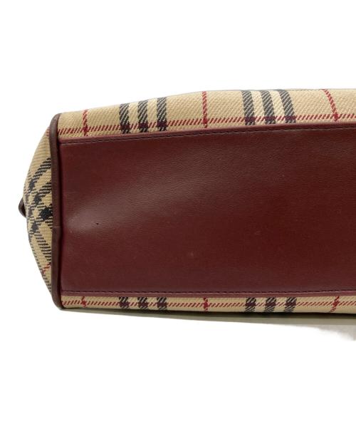 BURBERRY BLUE LABEL（バーバリー ブルー レーベル）BURBERRY BLUE LABEL (バーバリー ブルー レーベル) ノバチェックトートバッグ ベージュの古着・服飾アイテム