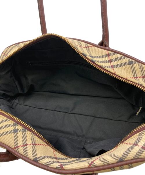 BURBERRY BLUE LABEL（バーバリー ブルー レーベル）BURBERRY BLUE LABEL (バーバリー ブルー レーベル) ノバチェックトートバッグ ベージュの古着・服飾アイテム