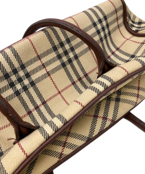 BURBERRY BLUE LABEL（バーバリー ブルー レーベル）BURBERRY BLUE LABEL (バーバリー ブルー レーベル) ノバチェックトートバッグ ベージュの古着・服飾アイテム