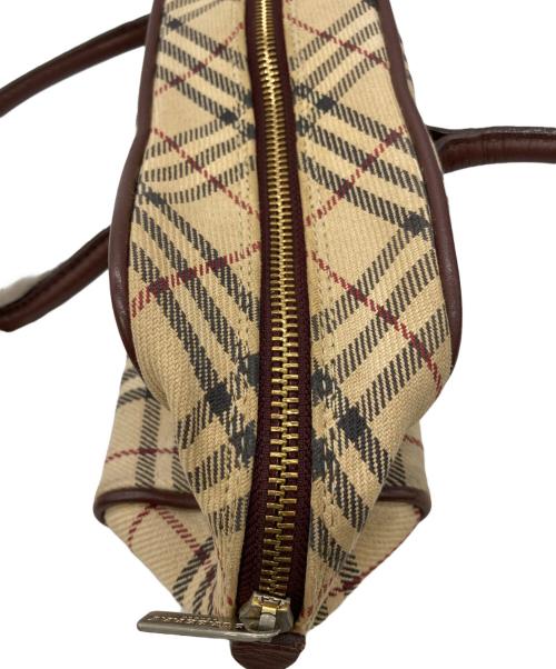 BURBERRY BLUE LABEL（バーバリー ブルー レーベル）BURBERRY BLUE LABEL (バーバリー ブルー レーベル) ノバチェックトートバッグ ベージュの古着・服飾アイテム