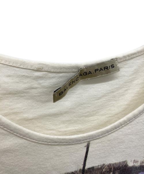 BALENCIAGA  PARIS（バレンシアガ パリス）BALENCIAGA  PARIS (バレンシアガ パリス) 半袖カットソー ホワイト サイズ:36の古着・服飾アイテム