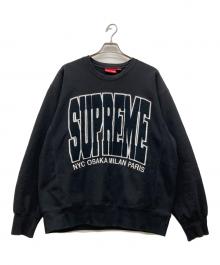 SUPREME（シュプリーム）の古着「Cities Arc Crewneck」｜ブラック