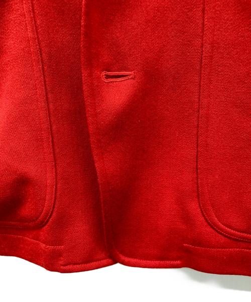 KENZO（ケンゾー）KENZO (ケンゾー) 金ボタンテーラードジャケット レッド サイズ:2の古着・服飾アイテム