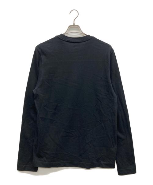 AMI PARIS（アミ パリス）AMI PARIS (アミ パリス) ブラック オーガニックコットン Ami de Coeur Tシャツ ブラック サイズ:Lの古着・服飾アイテム