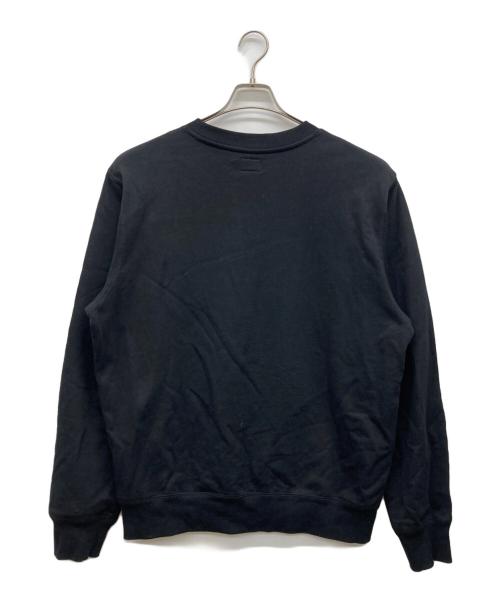 EVISU（エヴィス）EVISU (エヴィス) 前V カモメプリント ロゴスウェット ブラック サイズ:XLの古着・服飾アイテム