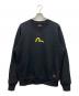 EVISU（エヴィス）の古着「前V カモメプリント ロゴスウェット」｜ブラック