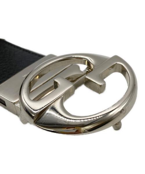 GUCCI（グッチ）GUCCI (グッチ) インターロッキングGバックル レザーベルト ブラック×ブラウン サイズ:85・34の古着・服飾アイテム