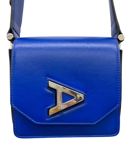 ANTEPRIMA（アンテプリマ）ANTEPRIMA (アンテプリマ) ターンロックレザーミニショルダーバック ブルー サイズ:なしの古着・服飾アイテム