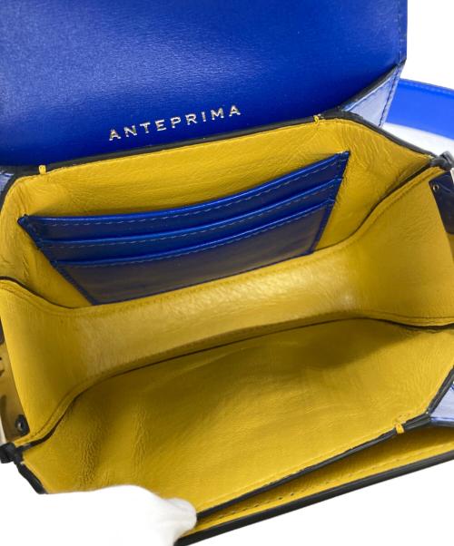 ANTEPRIMA（アンテプリマ）ANTEPRIMA (アンテプリマ) ターンロックレザーミニショルダーバック ブルー サイズ:なしの古着・服飾アイテム