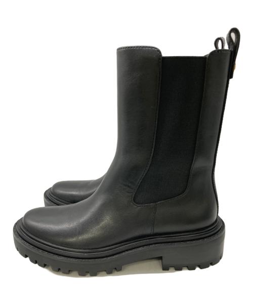 TORY BURCH（トリーバーチ）TORY BURCH (トリーバーチ) サイドゴアブーツ ブラック サイズ:6 1/2の古着・服飾アイテム