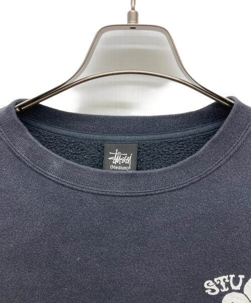 stussy（ステューシー）stussy (ステューシー) プリントスウェット ブラック サイズ:MEDIUMの古着・服飾アイテム