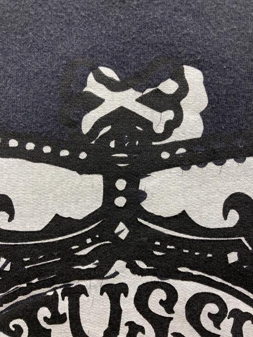 stussy（ステューシー）stussy (ステューシー) プリントスウェット ブラック サイズ:MEDIUMの古着・服飾アイテム