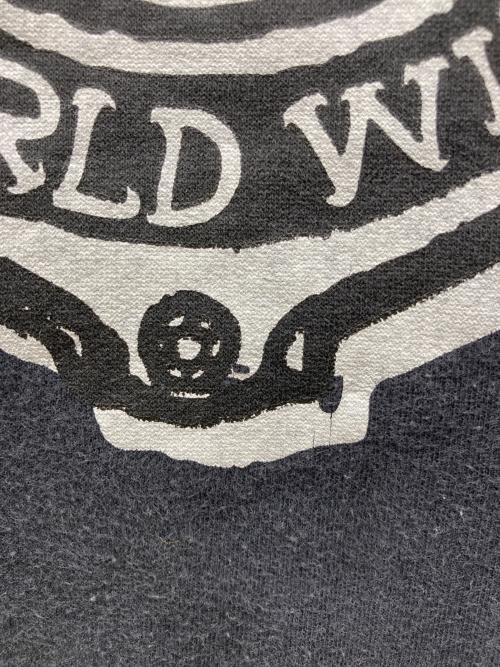 stussy（ステューシー）stussy (ステューシー) プリントスウェット ブラック サイズ:MEDIUMの古着・服飾アイテム