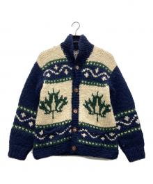 FAB（ファブ）の古着「カウチンニットカーディガン」｜ネイビー