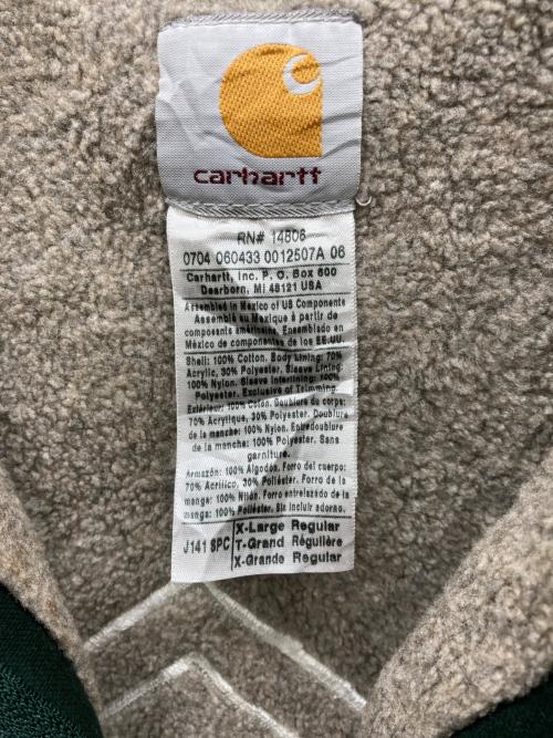 CarHartt（カーハート）CarHartt (カーハート) 裏ボアシエラジャケット グリーン サイズ:X-LARGEの古着・服飾アイテム