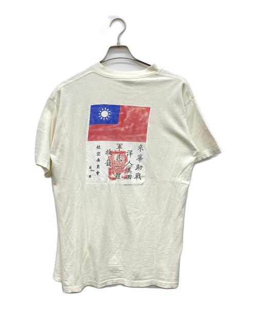 ONEITA（オニータ）ONEITA (オニータ) 80s プリントTシャツ FLYING TIGERS ホワイト サイズ:XL(46-48)の古着・服飾アイテム