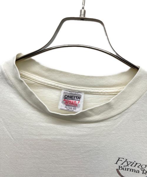 ONEITA（オニータ）ONEITA (オニータ) 80s プリントTシャツ FLYING TIGERS ホワイト サイズ:XL(46-48)の古着・服飾アイテム
