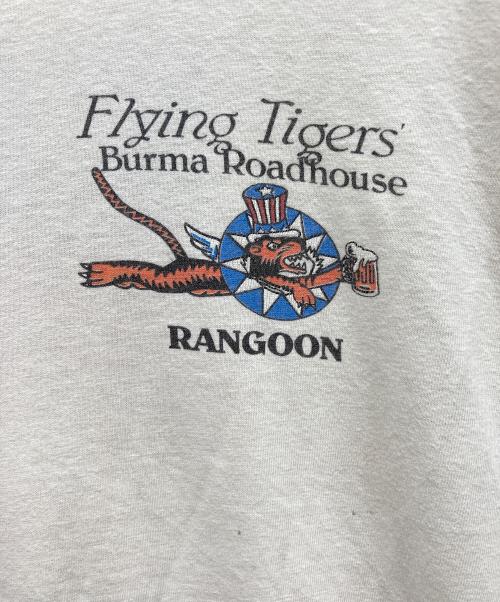 ONEITA（オニータ）ONEITA (オニータ) 80s プリントTシャツ FLYING TIGERS ホワイト サイズ:XL(46-48)の古着・服飾アイテム