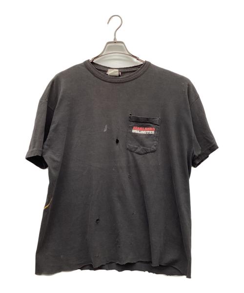 marlboro（マルボロ）Marlboro (マルボロ) リザードプリントTシャツ ブラック サイズ:XLの古着・服飾アイテム
