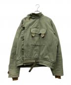 waiperワイパー）の古着「モーターサイクルジャケット」｜カーキ