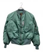 ALPHAアルファ）の古着「50s復刻 MA-1ジャケット」｜カーキ