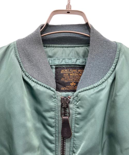 ALPHA（アルファ）ALPHA (アルファ) 50s復刻 MA-1ジャケット カーキ サイズ:MEDIUMの古着・服飾アイテム