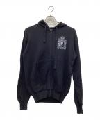 Hysteric Glamourヒステリックグラマー）の古着「ジャガードバックロゴジップパーカー」｜ブラック