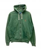 POLO RALPH LAURENポロ・ラルフローレン）の古着「ジップパーカー」｜グリーン