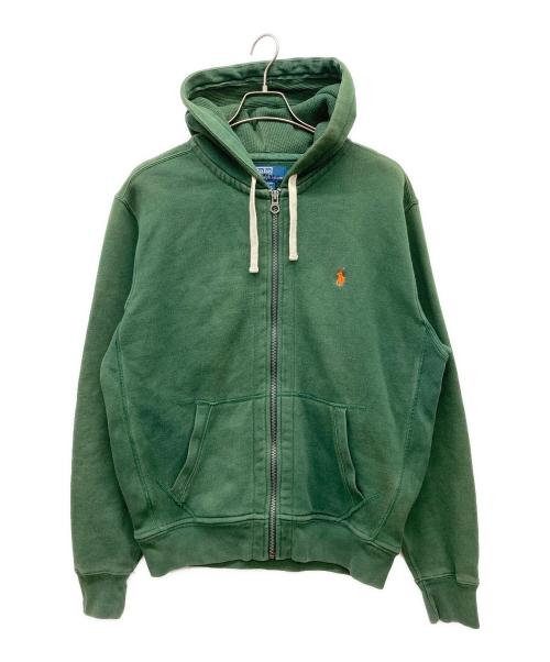 POLO RALPH LAUREN（ポロ・ラルフローレン）POLO RALPH LAUREN (ポロ・ラルフローレン) ジップパーカー グリーン サイズ:Lの古着・服飾アイテム