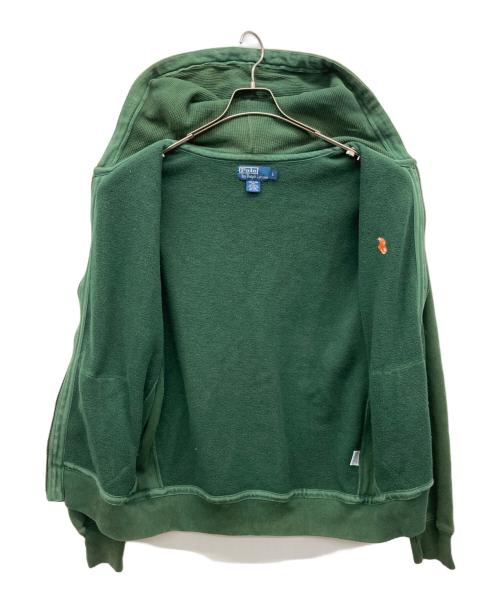 POLO RALPH LAUREN（ポロ・ラルフローレン）POLO RALPH LAUREN (ポロ・ラルフローレン) ジップパーカー グリーン サイズ:Lの古着・服飾アイテム