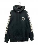 Hysteric Glamourヒステリックグラマー）の古着「CIRCLE GIRL オーバーサイズパーカー」｜ブラック