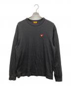 HUMAN MADEヒューマンメイド）の古着「ロングスリーブカットソー」｜ブラック