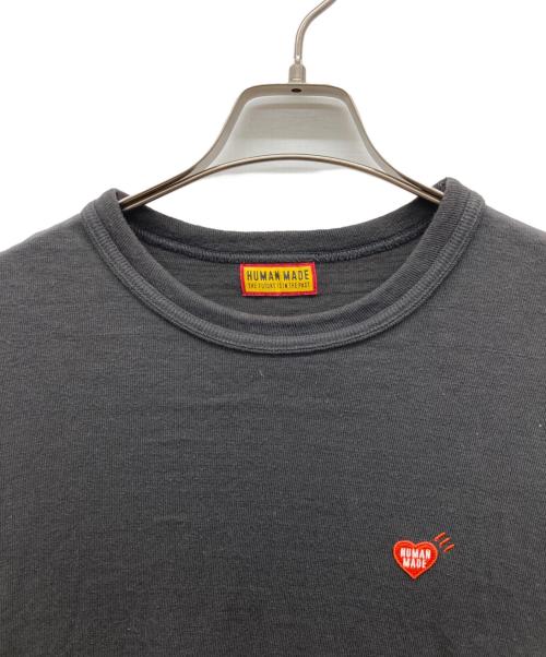HUMAN MADE（ヒューマンメイド）HUMAN MADE (ヒューマンメイド) ロングスリーブカットソー ブラック サイズ:Lの古着・服飾アイテム