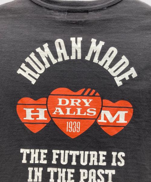 HUMAN MADE（ヒューマンメイド）HUMAN MADE (ヒューマンメイド) ロングスリーブカットソー ブラック サイズ:Lの古着・服飾アイテム