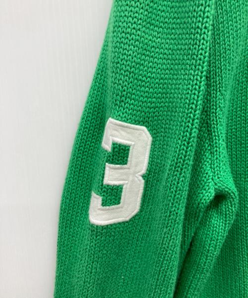 POLO RALPH LAUREN（ポロ・ラルフローレン）POLO RALPH LAUREN (ポロ・ラルフローレン) ビッグポニーニットジャケット グリーン サイズ:XL(18-20)/170/88の古着・服飾アイテム