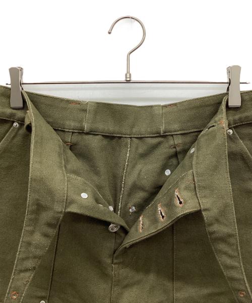 B.BALLSY（ボールジーブラザーズ）B.BALLSY (ボールジーブラザーズ) Denim baggy gurkha baker jorts オリーブ サイズ:LARGEの古着・服飾アイテム