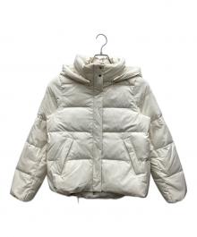 green label relaxing（グリーンレーベルリラクシング）の古着「フード ショート ダウン」｜ホワイト