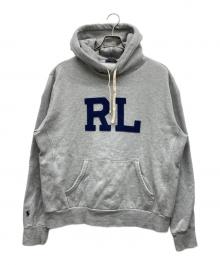 POLO RALPH LAUREN（ポロ・ラルフローレン）の古着「RLロゴパーカー 」｜グレー