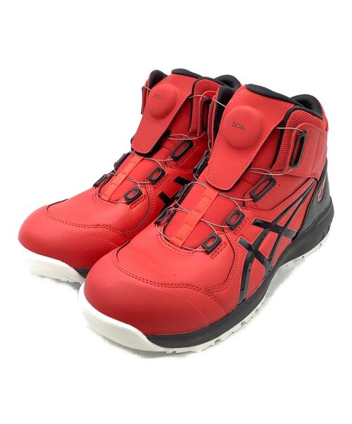 asics（アシックス）asics (アシックス) ハイカットスニーカー レッド サイズ:US9の古着・服飾アイテム