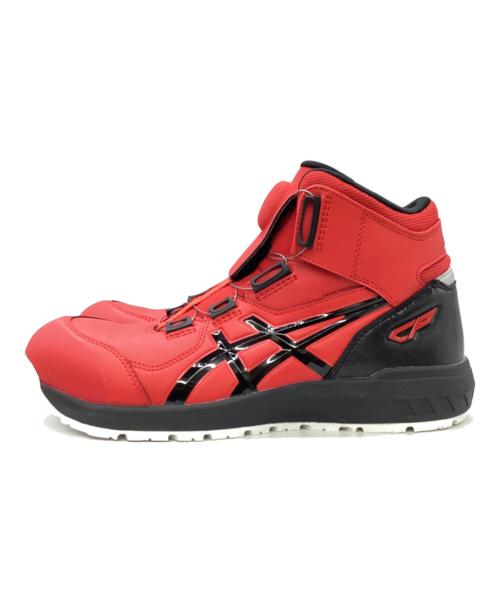 asics（アシックス）asics (アシックス) ハイカットスニーカー レッド サイズ:US9の古着・服飾アイテム