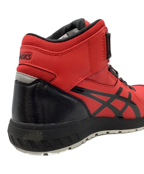 asics（アシックス）asics (アシックス) ハイカットスニーカー レッド サイズ:US9の古着・服飾アイテム